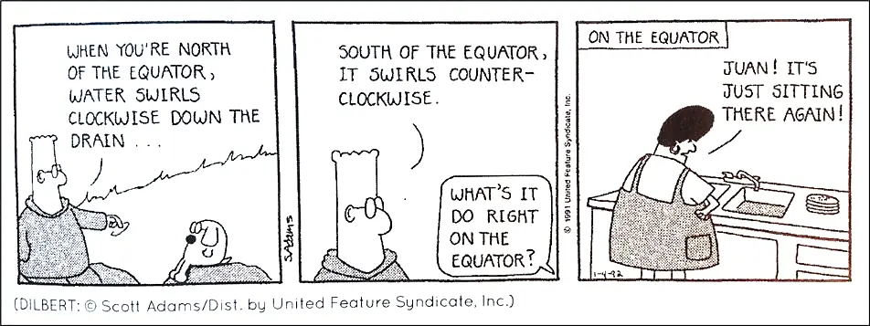 Dilbert et Coriolis