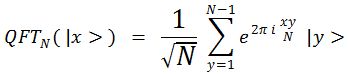 Transformée de Fourier quantique formule