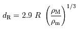 calcul limite de Roche