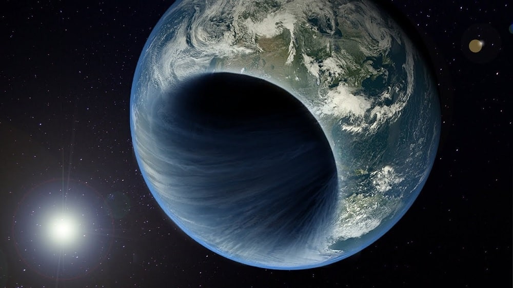 trou noir sur Terre