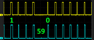 dcf77 : exemple de filtrage