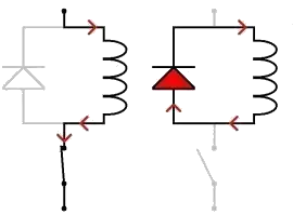 bobine diode protection
